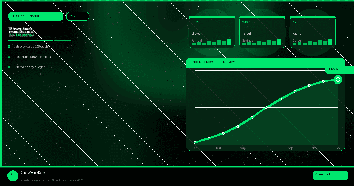 10 Proven Passive Income Streams to Earn $10,000/Year for Remote Workers in 2026